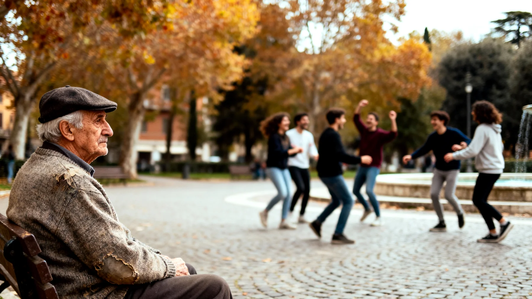 Nonno che prova sensi di colpa per non essere stato abbastanza presente durante la crescita dei figli, ora vuole recuperare il rapporto con i nipoti giovani adulti ma si sente inadeguato e teme di non avere più un ruolo significativo nella loro vita"