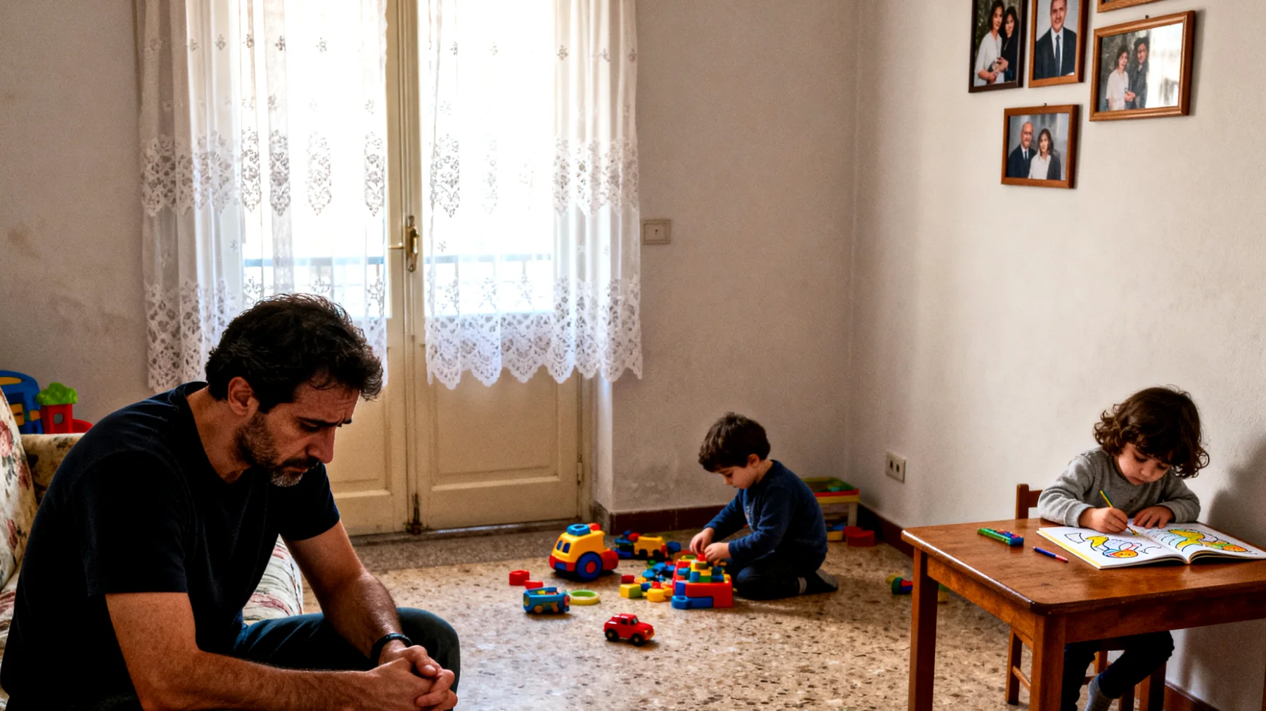 Papà preoccupato perché i suoi bambini piccoli mostrano un distacco emotivo eccessivo, cercano poco il contatto fisico e affettivo, preferiscono giocare da soli e sembrano non aver bisogno della sua presenza, facendolo sentire escluso e inutile nel loro percorso di crescita"