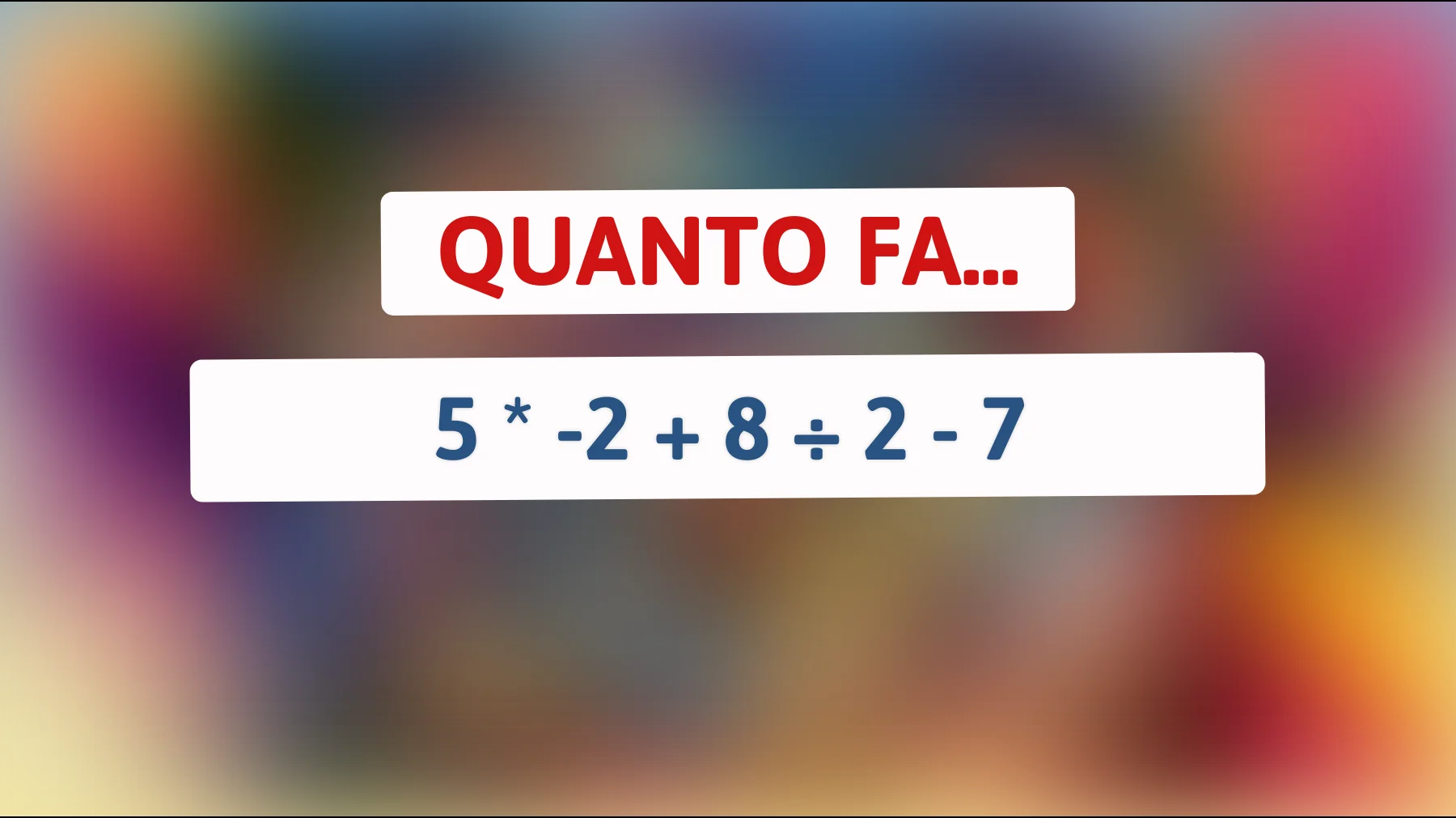 Sfida il tuo cervello: Riesci a risolvere questo rompicapo matematico che solo i geni possono risolvere? Scopri la risposta sorprendente!"