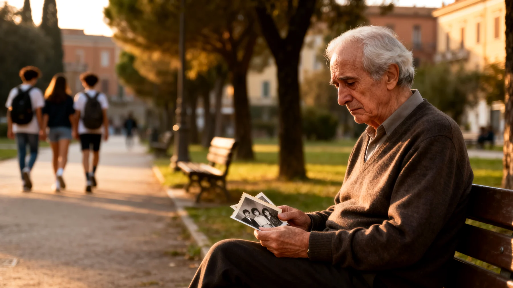 Un nonno che si sente in colpa per non essere stato abbastanza presente durante l'adolescenza dei suoi nipoti e teme di aver perso momenti importanti della loro crescita, sentendosi ora inadeguato nel tentativo di ricostruire il rapporto"